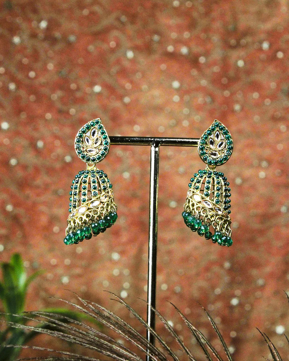 COKO's Chaandbali Jhumka Earrings- Gopi