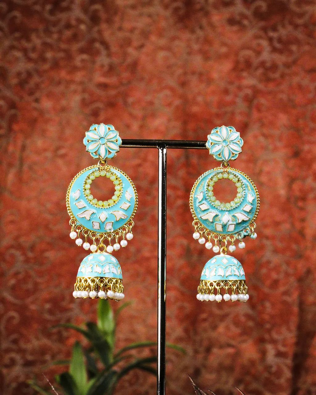 COKO's Chaandbali Jhumka Earrings- Gaurita
